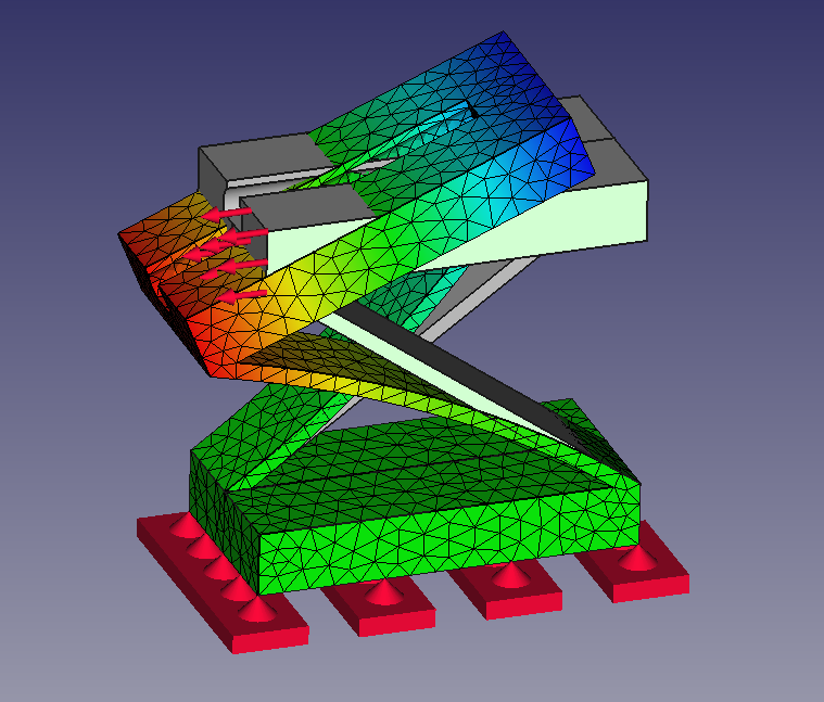 FreeCAD FEM-Simulation