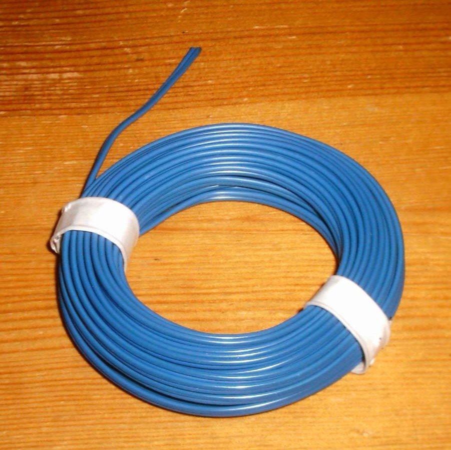 Kabel 2 x 0,14 mm², blau