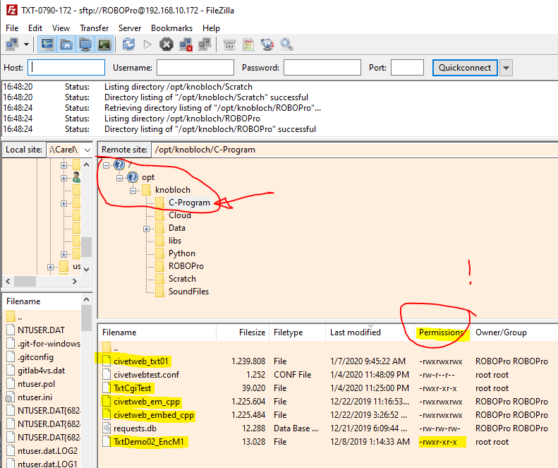 TXT Overview exe for RoboPro