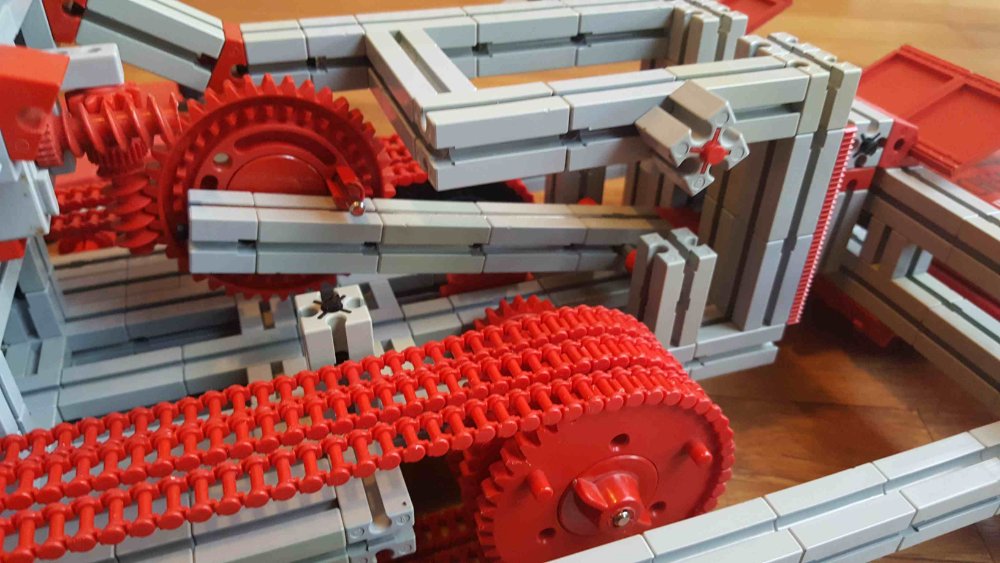 Hebemechanik des Schildes