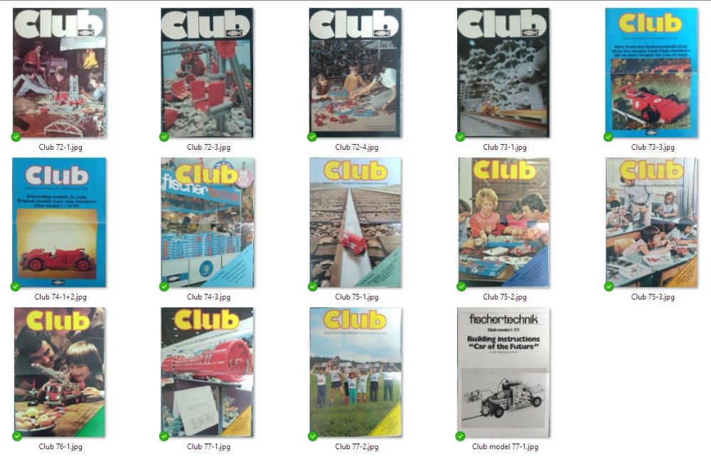 My old Club magazines