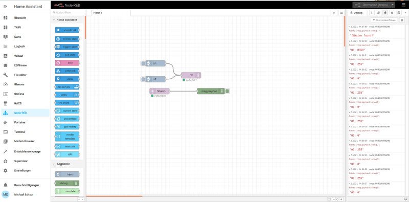 Nodered verbunden mit ftduino32