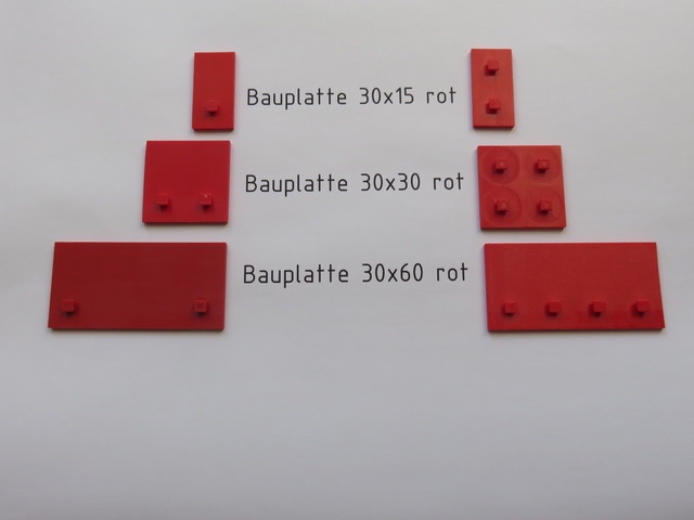 Übersicht unterschiedlicher Bauplatten-Ausführungen