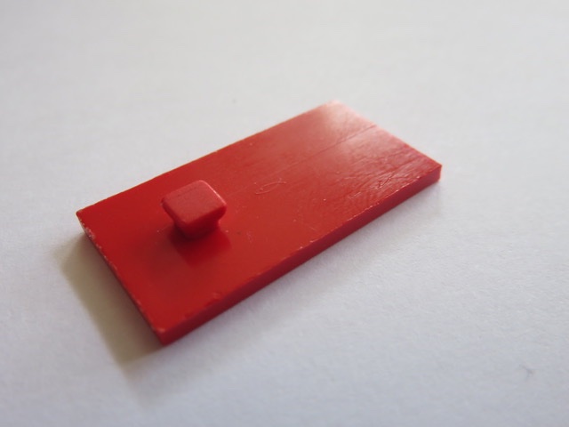 Bauplatte 15x30 (oder 30x15) Bauform mit einem Zapfen