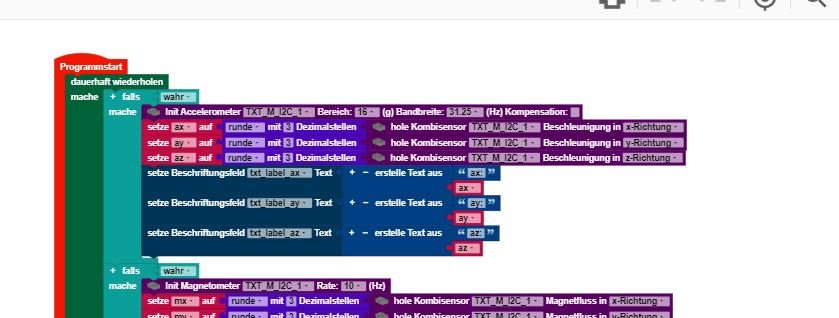 RoboPro Coding Testprogramm für den Kombisensor