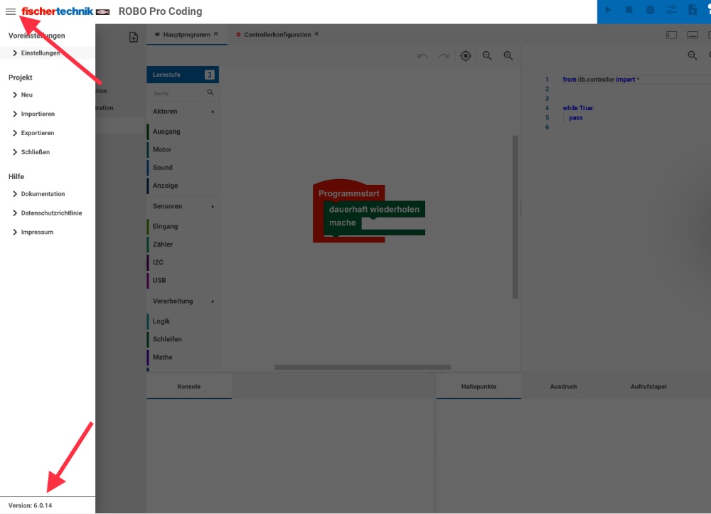 RoboPro Coding Version