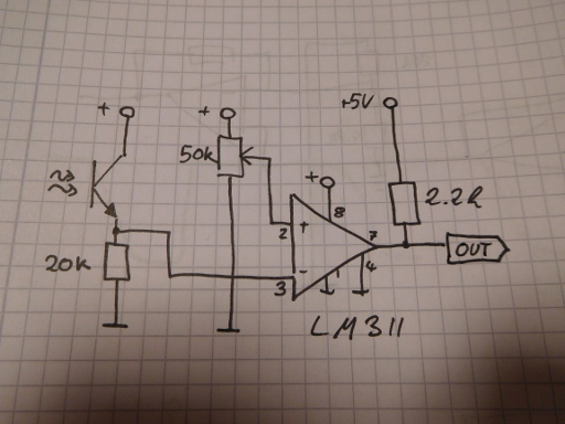 Schaltung für Fototransistor