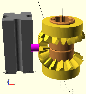 Differenzial für Hohlwelle 10x4