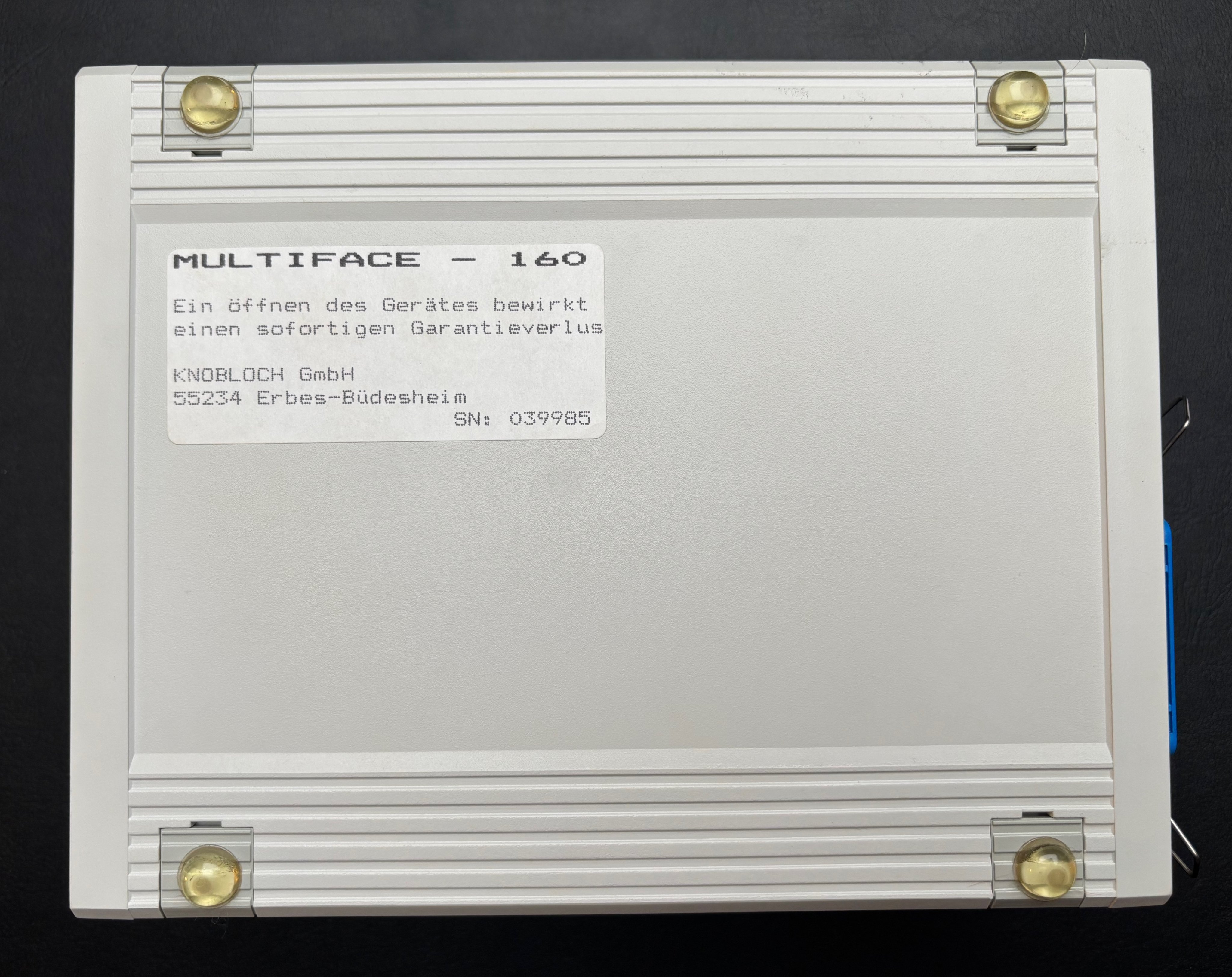 Multiface 160 von unten