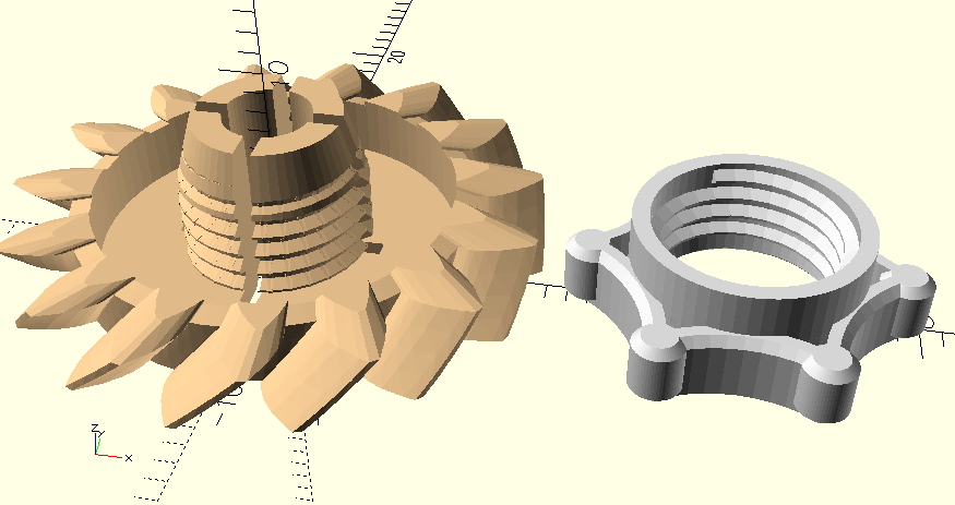 Z15-45° mit verkleinertem Nabenkern