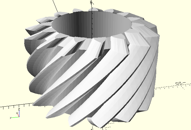 Schraubenstirnrad 45°, slices=80