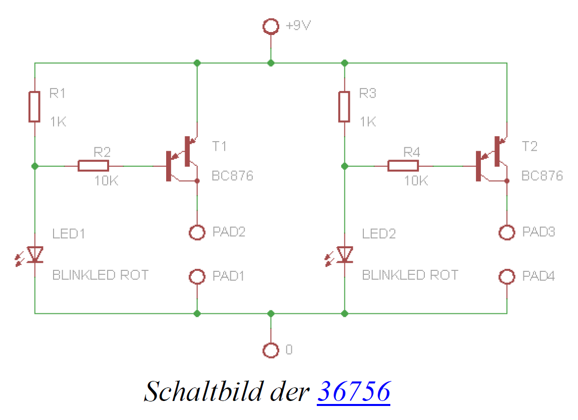 Schaltplan Blinkeinheit laut Peter