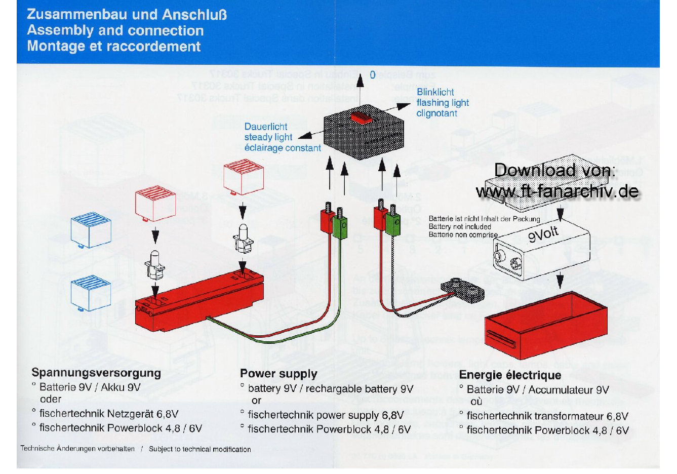 Bedienungsanleitung Blinkeinheit