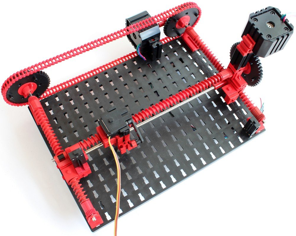 Plotter aus "fischertechnik-Roboter mit Arduino"